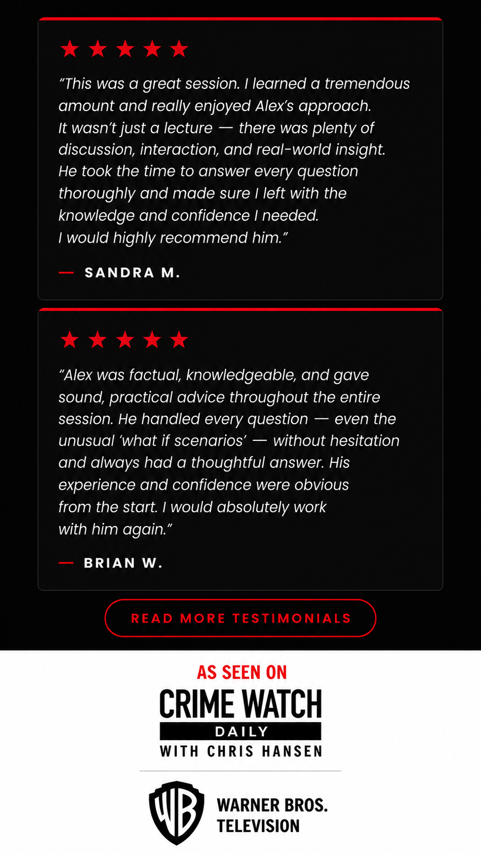 testimonials alex gemma