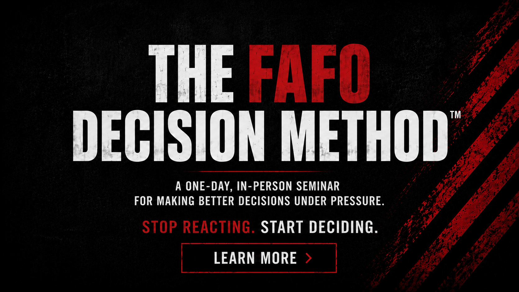 The FAFO Decision Method by Alex Gemma