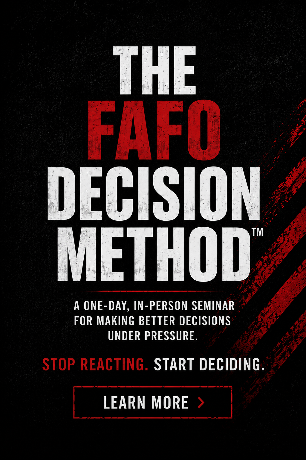 The FAFO Decision Method by Alex Gemma